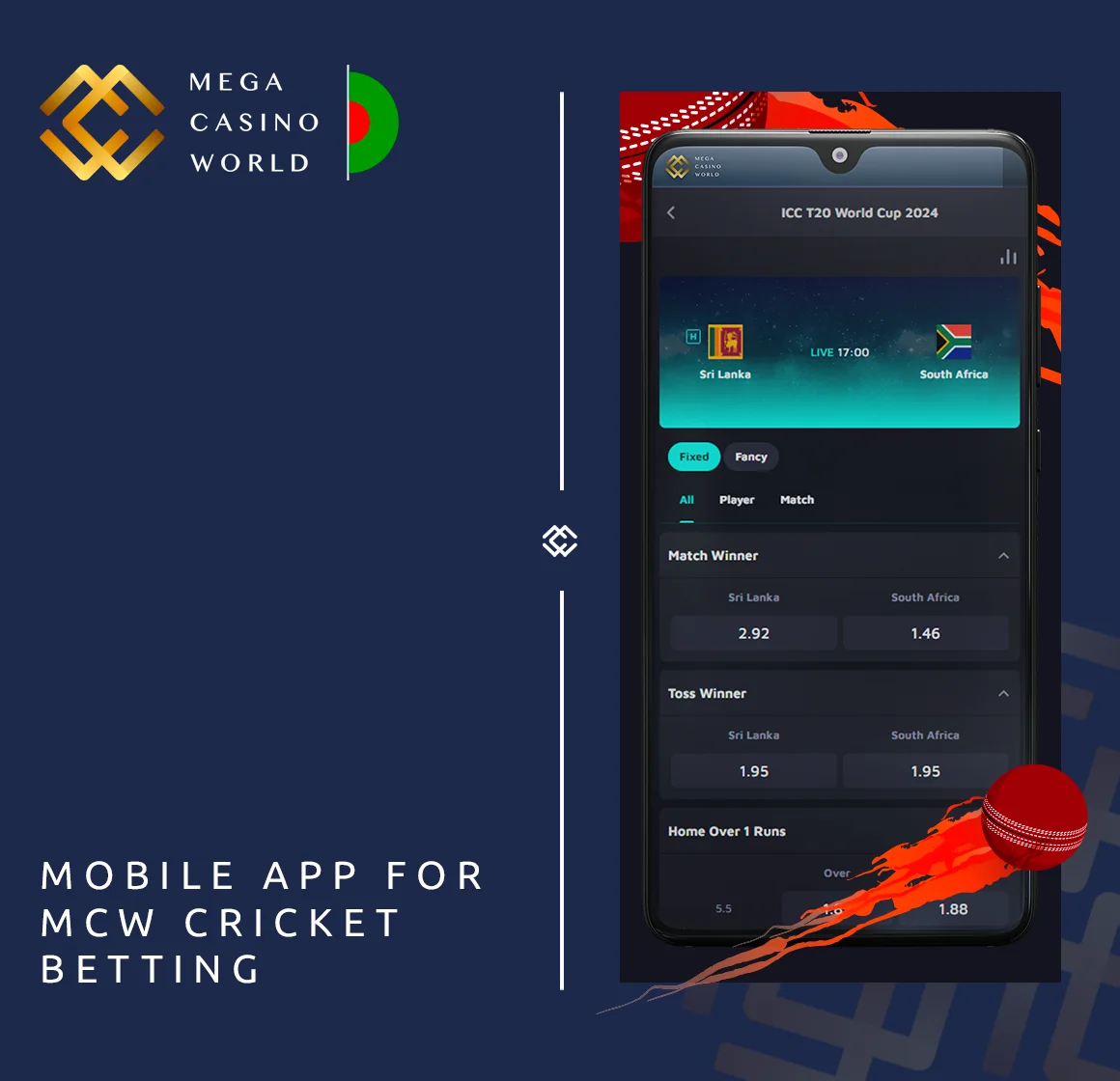 Mobile App for MCW Cricket Betting