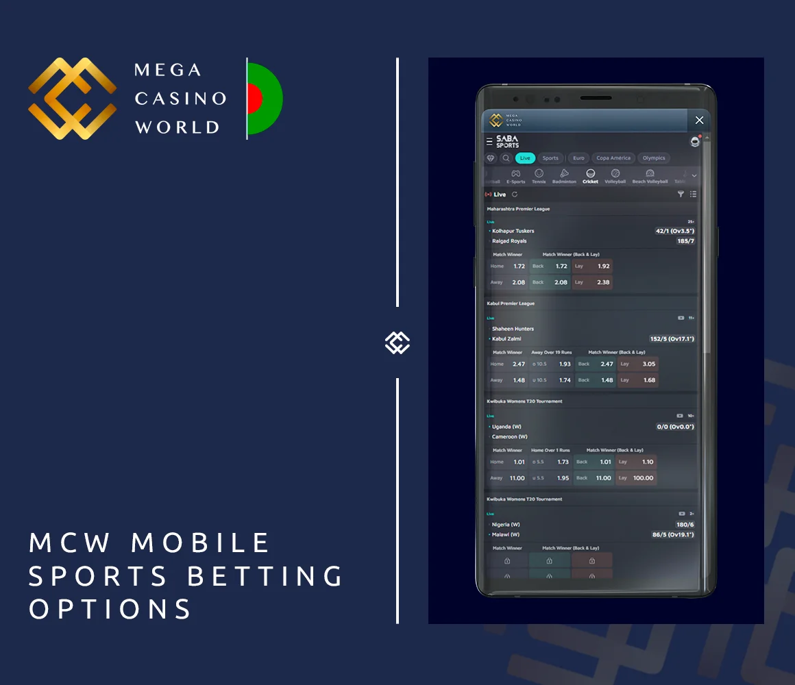 MCW App supplies Bangladeshi players with sports betting and exchange